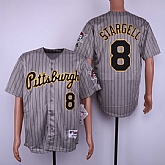 Pirates 8 Willie Stargell Gray 1997 Turn Back The Clock Jersey Dzhi,baseball caps,new era cap wholesale,wholesale hats